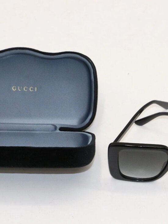 Gucci GG1314S 001 Gradient Sunglasses 55-19-140 - Shiny Black main image 7